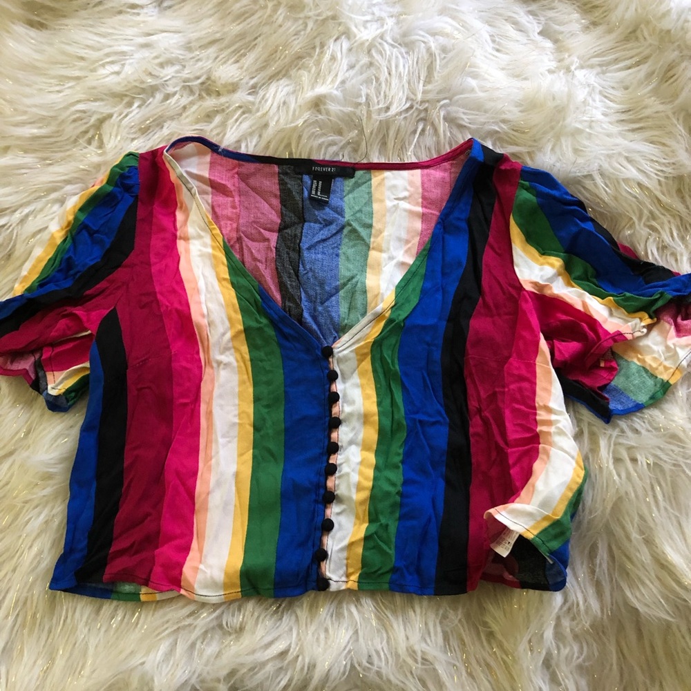 Colorful crop top